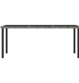 VidaXL 9-delige Tuinset poly rattan grijs