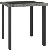 VidaXL 5-delige Tuinset poly rattan grijs