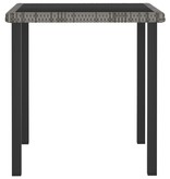 VidaXL 5-delige Tuinset poly rattan grijs