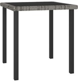 VidaXL 3-delige Tuinset poly rattan grijs