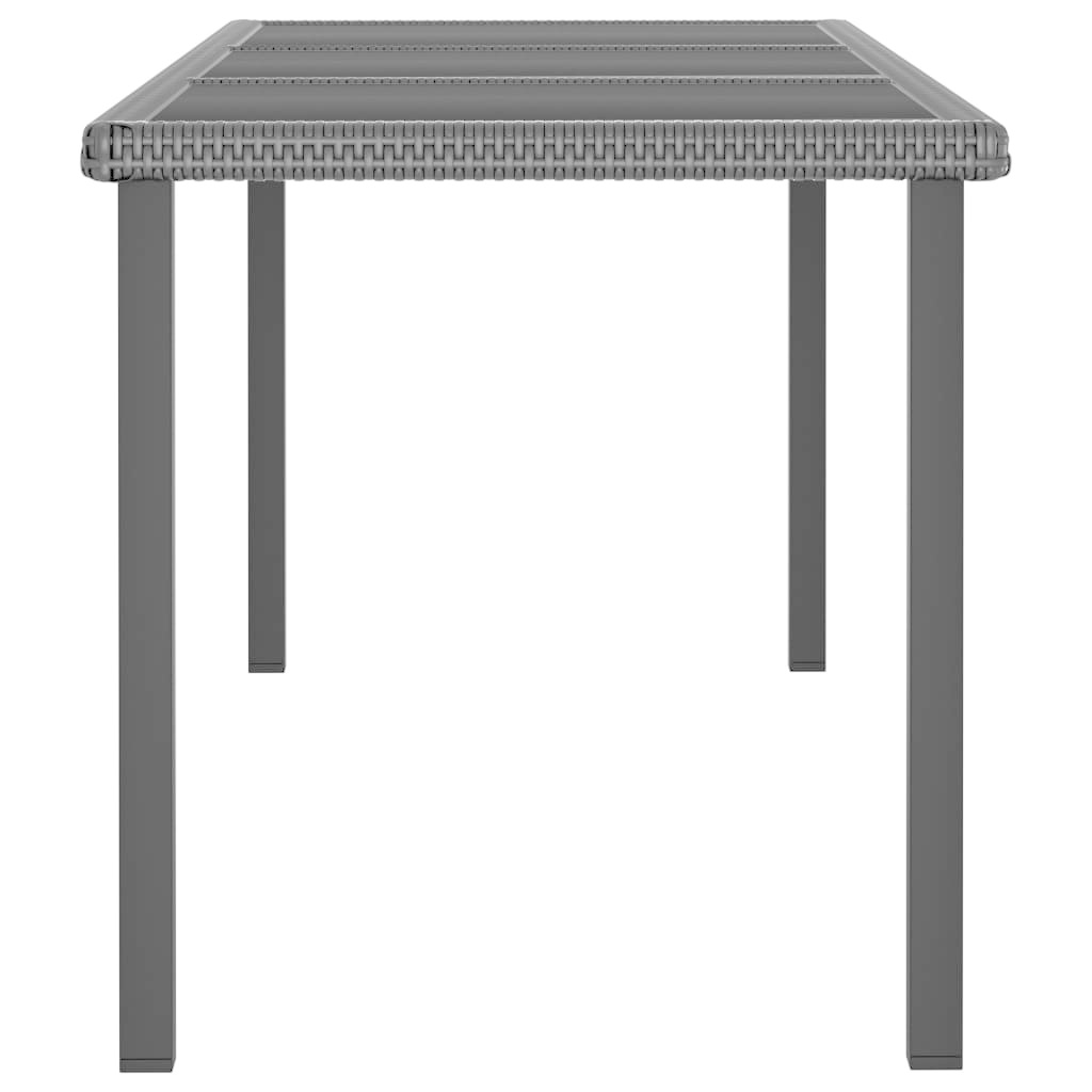 VidaXL 9-delige Tuinset poly rattan zwart