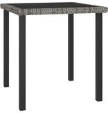 VidaXL 5-delige Tuinset poly rattan grijs