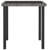 VidaXL 5-delige Tuinset poly rattan grijs