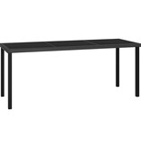 VidaXL 9-delige Tuinset poly rattan zwart