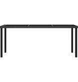 VidaXL 9-delige Tuinset poly rattan zwart