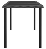 VidaXL 9-delige Tuinset poly rattan zwart