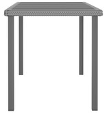 VidaXL 5-delige Tuinset poly rattan zwart