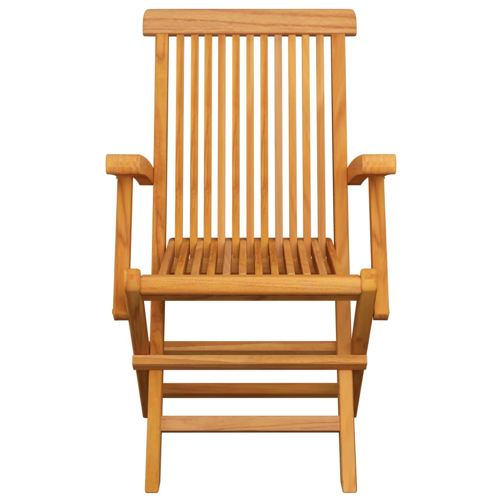 VidaXL Tuinstoelen inklapbaar 4 st massief teakhout