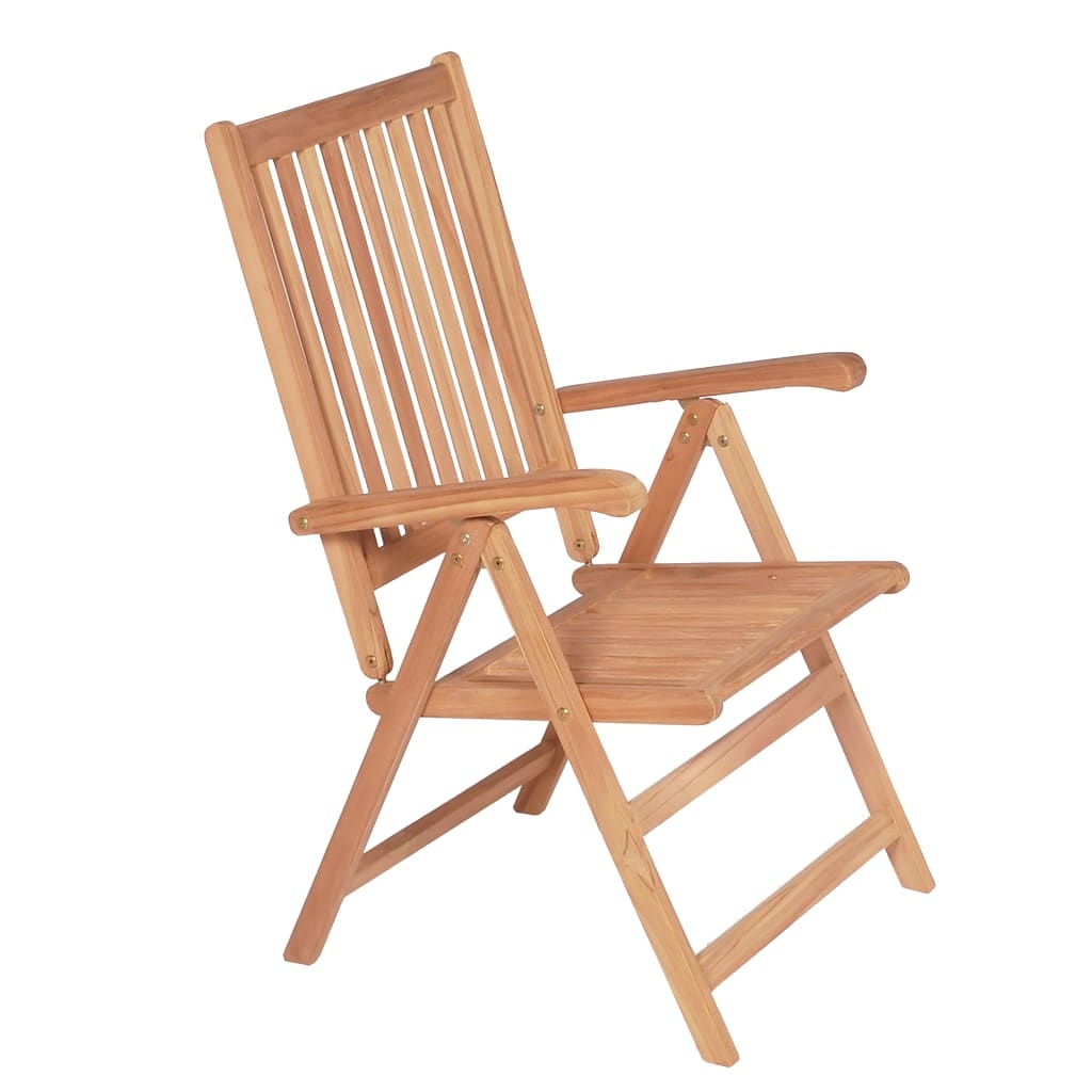 VidaXL Tuinstoelen verstelbaar 6 st massief teakhout