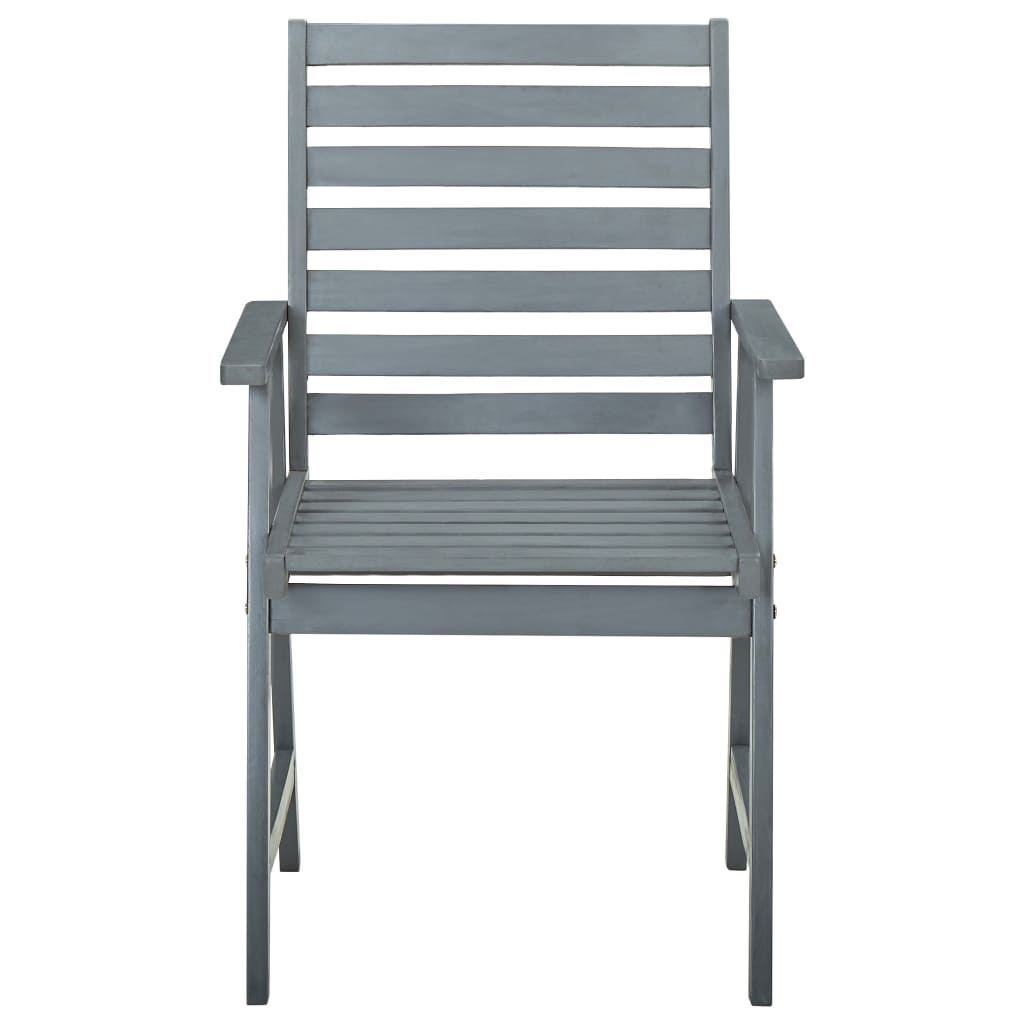 VidaXL Tuinstoelen 6 st massief acaciahout grijs