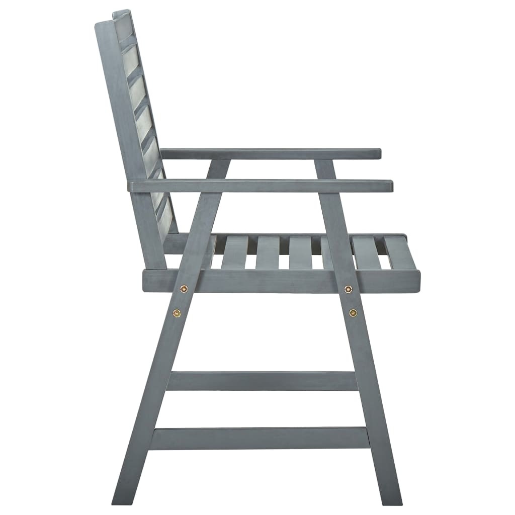 VidaXL Tuinstoelen 6 st massief acaciahout grijs
