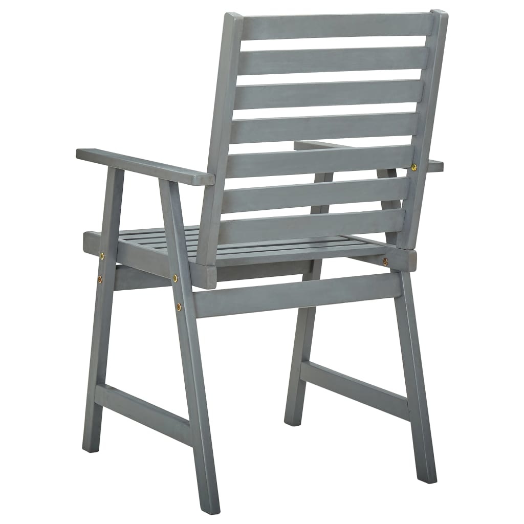 VidaXL Tuinstoelen 6 st massief acaciahout grijs