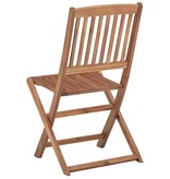 VidaXL Tuinstoelen inklapbaar 6 st massief acaciahout