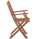 VidaXL Tuinstoelen inklapbaar 6 st massief acaciahout