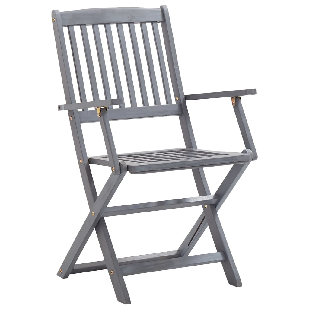 VidaXL Tuinstoelen inklapbaar 6 st massief acaciahout