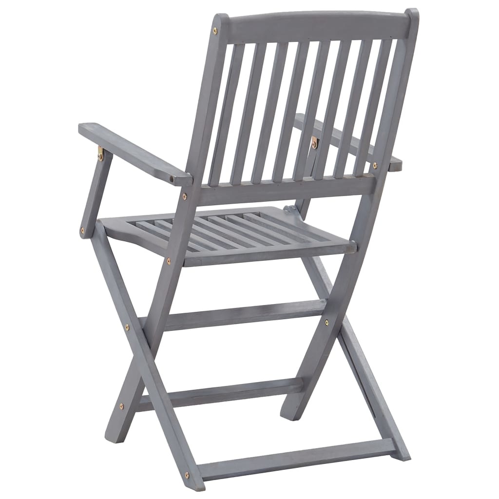 VidaXL Tuinstoelen inklapbaar 6 st massief acaciahout