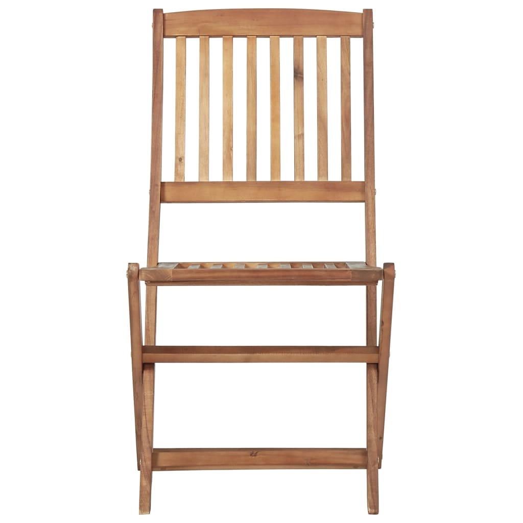 VidaXL Tuinstoelen inklapbaar 6 st met kussens massief acaciahout