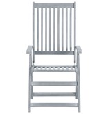 VidaXL Tuinstoelen verstelbaar 6 st met kussens massief acaciahout