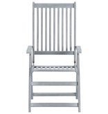 VidaXL Tuinstoelen verstelbaar 6 st met kussens massief acaciahout