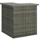 VidaXL 16-delige Tuinbarset met kussens poly rattan grijs