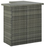 VidaXL 16-delige Tuinbarset met kussens poly rattan grijs