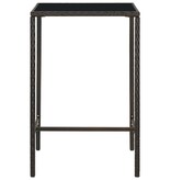 VidaXL 3-delige Tuinbarset poly rattan bruin