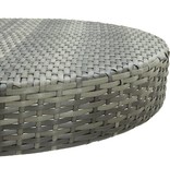 VidaXL 5-delige Tuinbarset poly rattan grijs