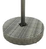 VidaXL 3-delige Tuinbarset poly rattan grijs