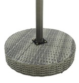 VidaXL 3-delige Tuinbarset met kussens poly rattan grijs