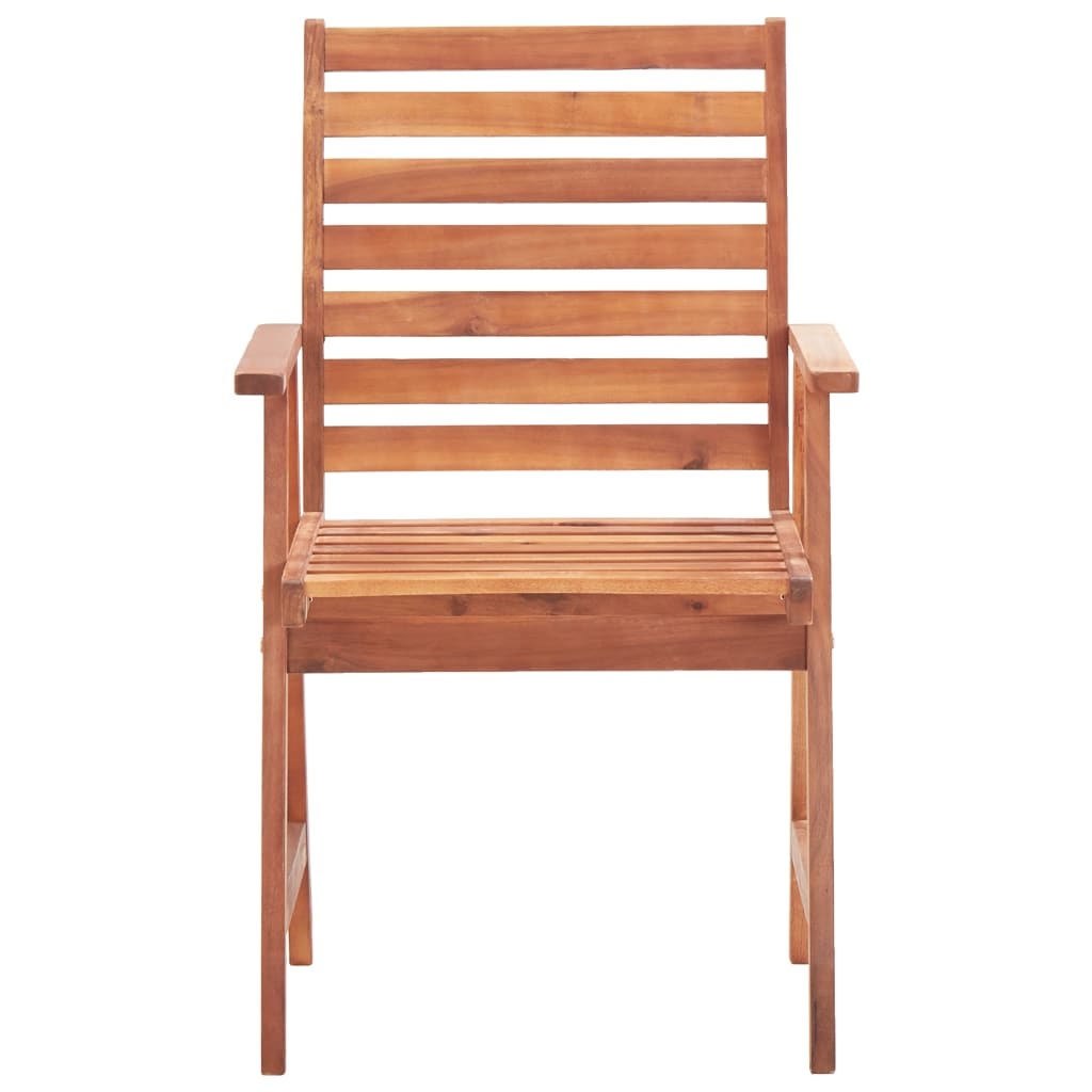VidaXL Tuinstoelen 3 st met kussens massief acaciahout