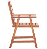 VidaXL Tuinstoelen 2 st met kussens massief acaciahout