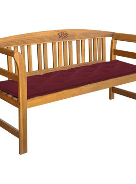 VidaXL Tuinbank met kussen 157 cm massief acaciahout