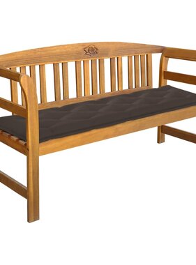 VidaXL Tuinbank met kussen 157 cm massief acaciahout