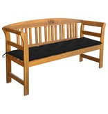 VidaXL Tuinbank met kussen 157 cm massief acaciahout