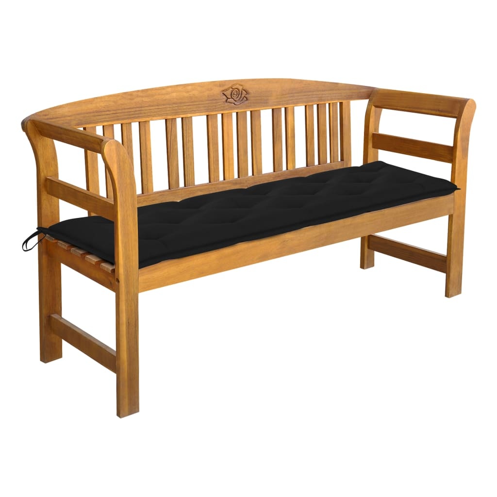 VidaXL Tuinbank met kussen 157 cm massief acaciahout