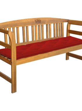VidaXL Tuinbank met kussen 157 cm massief acaciahout