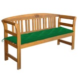 VidaXL Tuinbank met kussen 157 cm massief acaciahout