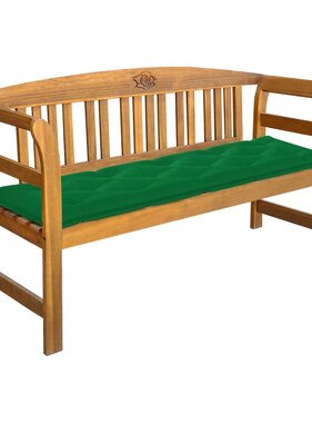 VidaXL Tuinbank met kussen 157 cm massief acaciahout