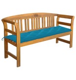 VidaXL Tuinbank met kussen 157 cm massief acaciahout
