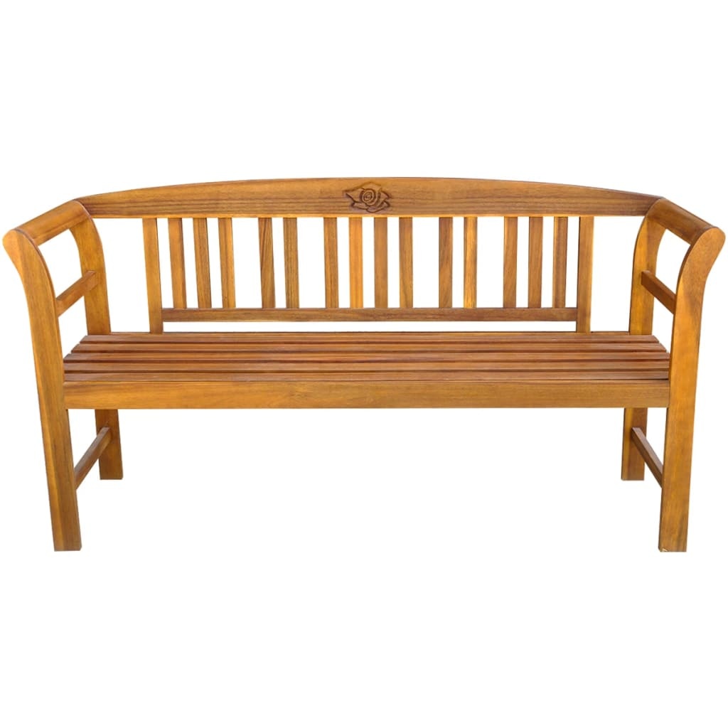 VidaXL Tuinbank met kussen 157 cm massief acaciahout