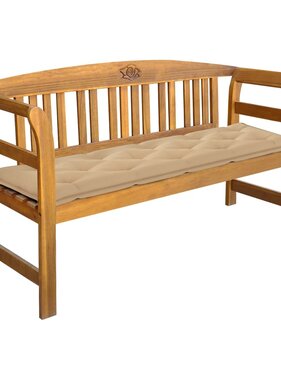 VidaXL Tuinbank met kussen 157 cm massief acaciahout