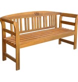 VidaXL Tuinbank met kussen 157 cm massief acaciahout