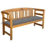 VidaXL Tuinbank met kussen 157 cm massief acaciahout