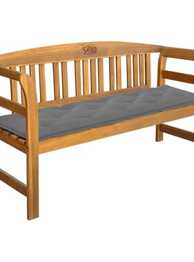VidaXL Tuinbank met kussen 157 cm massief acaciahout
