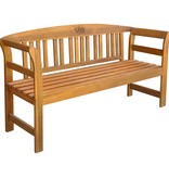 VidaXL Tuinbank met kussen 157 cm massief acaciahout