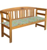 VidaXL Tuinbank met kussen 157 cm massief acaciahout