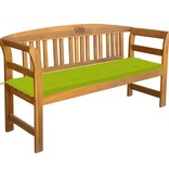 VidaXL Tuinbank met kussen 157 cm massief acaciahout