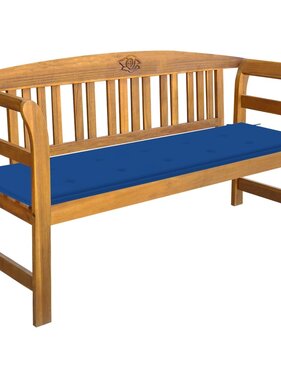 VidaXL Tuinbank met kussen 157 cm massief acaciahout