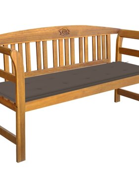 VidaXL Tuinbank met kussen 157 cm massief acaciahout