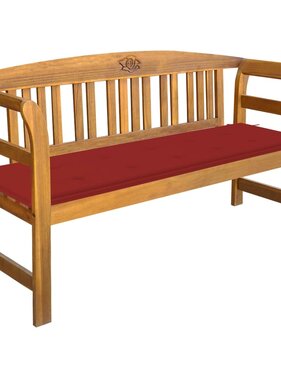 VidaXL Tuinbank met kussen 157 cm massief acaciahout
